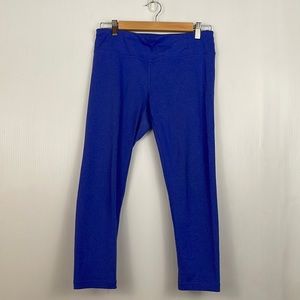 Lucy Blue Capri Cropped Leggings